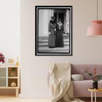 LEWIS, MRS. LAWRENCE. LEFT, WITH MRS. HARRY LOWENBURG Classic, Antique Print