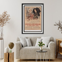 Historic Framed Print, Exposition des dons ameacutericains . . .,  17-7/8" x 21-7/8"
