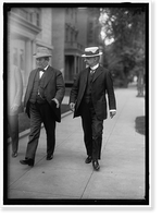 Historic Framed Print, BRYAN, WILLIAM JENNINGS. REP. FROM NEBRASKA, 1891-1895; SECRETARY OF STATE, 1913-1915. LEFT, WITH CAPT. WINTERHALTER,  17-7/8" x 21-7/8"