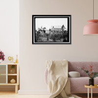 Historic Framed Print, PHILIPPINES. SIGNAL CORPS CONSTRUCTING LINES IN THE ISLANDS - 6,  17-7/8" x 21-7/8"
