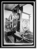 Historic Framed Print, JONES, DR. E. LESTER, CHIEF, U.S. COAST AND GEODETIC SURVEY. TIDE PREDICTING MACHINE WHICH HE BUILT,  17-7/8" x 21-7/8"