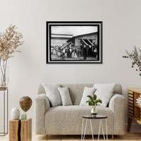 Historic Framed Print, MEXICO. FOOD SUPPLY STATION,  17-7/8" x 21-7/8"