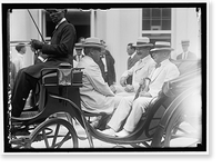 GARRISON, LINDLEY M. SECRETARY OF WAR, 1913-1916. LEFT, WITH LANSING AND HOUSTON AT WHITE HOUSE, Antique Wall Art