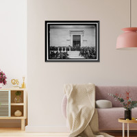 Historic Framed Print, SCOTTISH RITE TEMPLE DEDICATION, GENERAL VIEWS,  17-7/8" x 21-7/8"