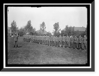 PLATTSBURG RESERVE OFFICERS TRAINING CAMP. MEN FROM D.C, Vintage Print