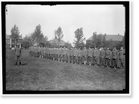PLATTSBURG RESERVE OFFICERS TRAINING CAMP. MEN FROM D.C, Vintage Print