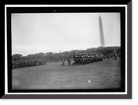 Historic Framed Print, DISTRICT OF COLUMBIA PUBLIC SCHOOLS. HIGH SCHOOL CADETS ON THE MALL,  17-7/8" x 21-7/8"