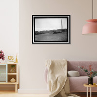 Historic Framed Print, DISTRICT OF COLUMBIA PUBLIC SCHOOLS. HIGH SCHOOL CADETS ON THE MALL,  17-7/8" x 21-7/8"