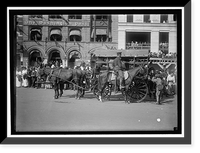 Historic Framed Print, GRAND ARMY OF THE REPUBLIC. PARADE AT 1915 ENCAMPMENT. ARMY AMBULANCE,  17-7/8" x 21-7/8"