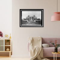 SHADOW LAWN, NJ. SUMMER WHITE HOUSE. FRONT OF THE HOUSE, Vintage Wall Art