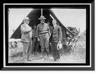 NATIONAL GUARD OF D.C. GEN. HUGH L. SCOTT; COL. WILLIAM HARVEY; SEC. OF WAR BAKER. ANTON STEPHAN IS AT REAR BETWEEN HARVEY AND BAKER, Historic Reproduction