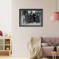 Historic Framed Print, PAN AMERICAN SCIENTIFIC CONGRESS. VENEZUELA DELEGATION: MINISTER DOMINICI, CHAIRMAN, 2ND FROM LEFT,  17-7/8" x 21-7/8"