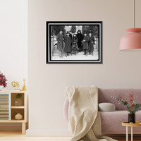 Historic Framed Print, PAN AMERICAN SCIENTIFIC CONGRESS. VENEZUELA DELEGATION: MINISTER DOMINICI, CHAIRMAN, 2ND FROM LEFT - 2,  17-7/8" x 21-7/8"