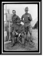 PLATTSBURG RESERVE OFFICERS TRAINING CAMP. LEFT, TOM SHIPP; CENTER, PHIL PATCHEN, Antique Wall Art