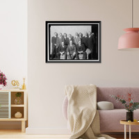 Historic Framed Print, PAN AMERICAN SCIENTIFIC CONGRESS. CHILEAN DELEGATION. SEATED: ENRIQUE CUEVAS; JULIO PHILIPPE, VICE-CHAIRMAN; MOISES VARGAS,  17-7/8" x 21-7/8"