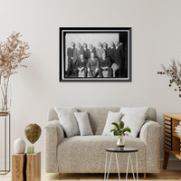 Historic Framed Print, PAN AMERICAN SCIENTIFIC CONGRESS. CHILEAN DELEGATION. SEATED: ENRIQUE CUEVAS; JULIO PHILIPPE, VICE-CHAIRMAN; MOISES VARGAS,  17-7/8" x 21-7/8"