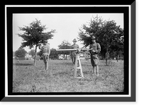 Historic Framed Print, NATIONAL GUARD OF D.C. AT COLONIAL BEACH. SURVEYING,  17-7/8" x 21-7/8"