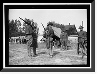 Historic Framed Print, NATIONAL GUARD OF D.C. AT COLONIAL BEACH. WITH MUSKETS,  17-7/8" x 21-7/8"