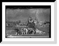 Historic Framed Print, Mrs. H.C. Parker at Mt. McKinley,  17-7/8" x 21-7/8"