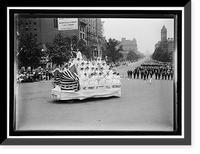 Historic Framed Print, [PREPAREDNESS PARADE],  17-7/8" x 21-7/8"