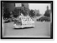 Historic Framed Print, [PREPAREDNESS PARADE],  17-7/8" x 21-7/8"