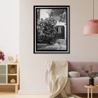 Historic Framed Print, PAN AMERICAN UNION. CORNER OF PATIO,  17-7/8" x 21-7/8"