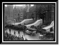 Historic Framed Print, SAINT PATRICK'S CHURCH. CROWDS IN FRONT - 2,  17-7/8" x 21-7/8"