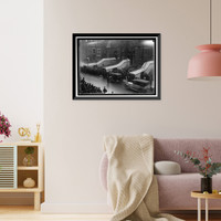 Historic Framed Print, SAINT PATRICK'S CHURCH. CROWDS IN FRONT - 3,  17-7/8" x 21-7/8"