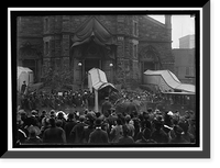 Historic Framed Print, SAINT PATRICK'S CHURCH. CROWDS IN FRONT - 4,  17-7/8" x 21-7/8"