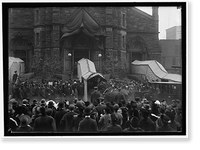 Historic Framed Print, SAINT PATRICK'S CHURCH. CROWDS IN FRONT - 4,  17-7/8" x 21-7/8"