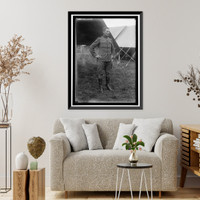 Historic Framed Print, PLATTSBURG RESERVE OFFICERS TRAINING CAMP. CAPT. HALSTEAD DOREY, U.S.A., 4TH INF. INSTRUCTOR,  17-7/8" x 21-7/8"