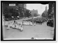 Historic Framed Print, PREPAREDNESS PARADE. UNITS OF WOMEN IN PARADE - 4,  17-7/8" x 21-7/8"