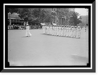 Historic Framed Print, PREPAREDNESS PARADE: UNITS OF WOMEN IN PARADE,  17-7/8" x 21-7/8"