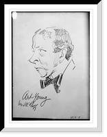 Historic Framed Print, Art Young (caricature) by J.M. Flagg.J.M. Flagg,  17-7/8" x 21-7/8"