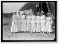 RED CROSS, AMERICAN. WOMEN'S NATIONAL SERVICE SCHOOL; RED CROSS INSTRUCTIONS IN CARE OF SICK. NURSES, Vintage Print