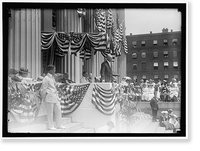 LIBERTY LOANS. WILSON SPEAKING. SEATED: DANIELS; McADOO; LANSING - 2 Classic, Vintage Wall Art