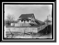 Historic Framed Print, UNIDENTIFIED FARMHOUSE,  17-7/8" x 21-7/8"