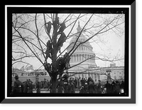 Historic Framed Print, INAUGURAL CEREMONY. CROWDS COLLECTING - 2,  17-7/8" x 21-7/8"