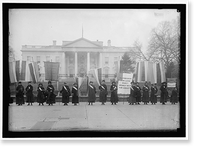 WOMAN SUFFRAGE PICKETS AT WHITE HOUSE - 5, Vintage Wall Art
