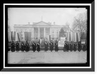 WOMAN SUFFRAGE PICKETS AT WHITE HOUSE - 5, Vintage Wall Art