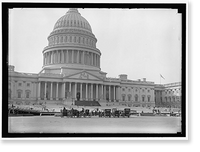 Historic Framed Print, INAUGURAL STANDS AT CAPITOL - 2,  17-7/8" x 21-7/8"