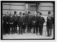 NAVY LEAGUE OF THE U.S. GROUP. COL. ROBERT THOMPSON, 4TH FROM RIGHT, Antique Wall Art