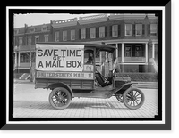 Historic Framed Print, POST OFFICE DEPARTMENT MAIL WAGONS - 2,  17-7/8" x 21-7/8"