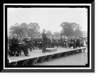 Historic Framed Print, BIBLE SOCIETY OPEN AIR MEETING, EAST FRONT OF THE CAPITOL. VICE PRESIDENT MARSHALL SPEAKING,  17-7/8" x 21-7/8"