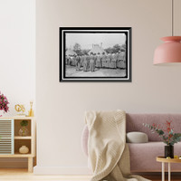 Historic Framed Print, WOMAN'S NATIONAL SERVICE SCHOOL, UNDER WOMAN'S SECTION, NAVY LEAGUE. REVIEW - 2,  17-7/8" x 21-7/8"