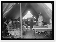 WOMAN'S NATIONAL SERVICE SCHOOL UNDER WOMAN'S SECTION, NAVY LEAGUE. INSTR. BY RED CROSS, DIET KITCHEN, Antique Print