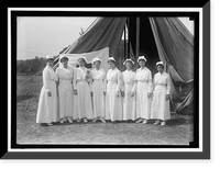 WOMAN'S NATIONAL SERVICE SCHOOL UNDER WOMAN'S SECTION, NAVY LEAGUE. RED CROSS NURSES - 3, Antique Print