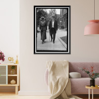 Historic Framed Print, HUGHES, CHARLES EVANS. GOVERNOR OF NEW YORK, 1907-1910; ASSOCIATE JUSTICE OF SUPREME COURT, 1910-1916; CHIEF JUSTICE, 1930-. WITH DAUGHTER, KATHERINE - 2,  17-7/8" x 21-7/8"
