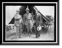 NATIONAL GUARD OF D.C. GEN. HUGH L. SCOTT; COL. WILLIAM HARVEY; SEC. OF WAR BAKER. ANTON STEPHAN IS AT REAR BETWEEN HARVEY AND BAKER - 2, Historic Print