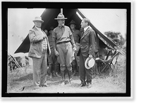 NATIONAL GUARD OF D.C. GEN. HUGH L. SCOTT; COL. WILLIAM HARVEY; SEC. OF WAR BAKER. ANTON STEPHAN IS AT REAR BETWEEN HARVEY AND BAKER - 2, Historic Print